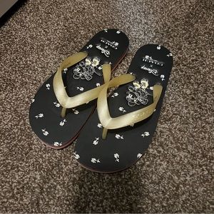 Coach x Disney Flip Flops